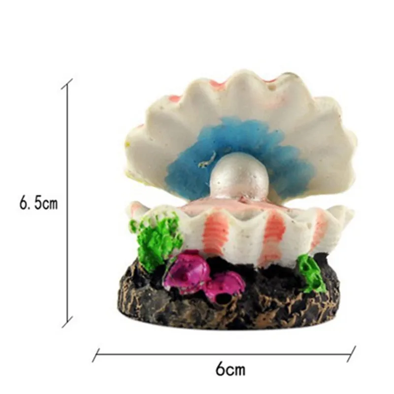 Жемчужная ракушка Коралл вулкан форма воздушный пузырь камень аквариум пейзаж украшение кислородный насос привод украшение - Цвет: 01
