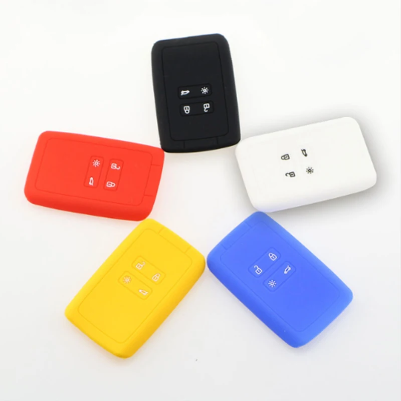 

1 Piece Silicone Car Key Case Key Protection Cover Set for Renault Koleos Kadjar 2016 - 2017 Remote Holder Protector Accessories