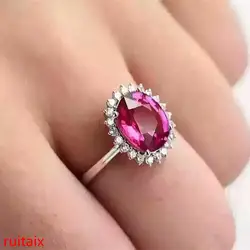 KJJEAXCMY fine jewelry 925 серебро вставка розовый топаз кольцо Серебряный цвет женские