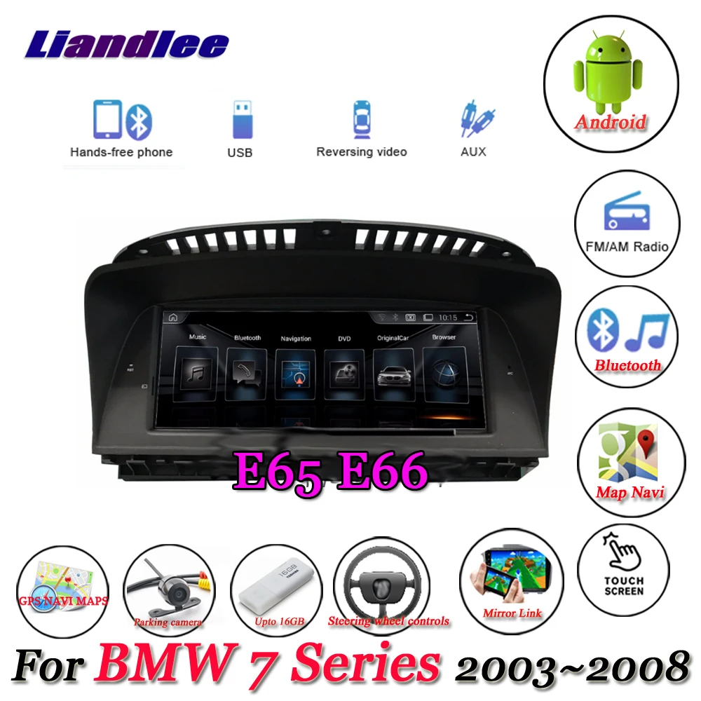 Clearance Liandlee For BMW 7 Series E65 E66 2003~2008 Support Original Car System Radio Idrive Aux Wifi BT GPS Navi Navigation Multimedia 2 Clearance Liandlee For BMW 7 Series E65 E66 2003~2008 Support Original Car System Radio Idrive Aux Wifi BT GPS Navi Navigation Multimedia 2