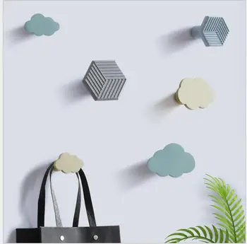 

Modern Resin Geometric Decorative Hook Wall Hanging Crafts Decoration Bedroom Door Coat Hook Ornaments Bathroom Wall Hanger Art