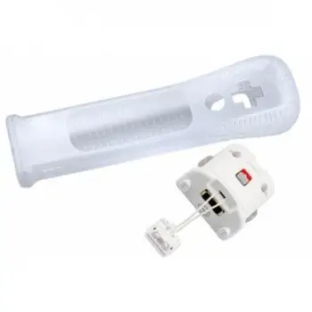 

TWISTER.CK White Motion Plus Adapter + Silicone Sleeve for Nintendo Wii