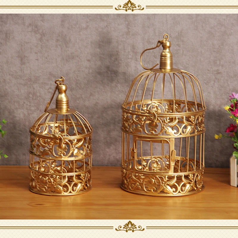 

2 pcs cage gold wedding cupcake stand barware decorating cooking cake tools bakeware party dinnerware