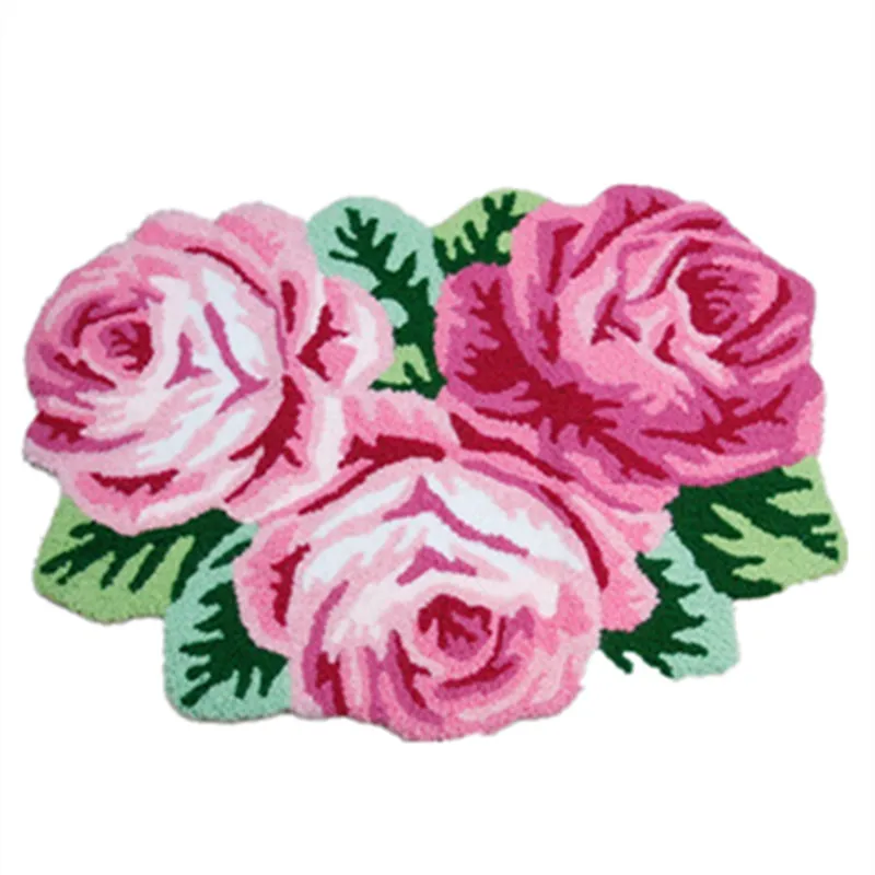 Rose Flower Bath Mat shaped rug/Mat/Carpet 3 Rose rug Soft carpet Door