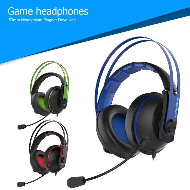 

ASUS Cerberus V2 3.5mm Wired Over-Ear Stereo Gaming Headphone Headset Headband Earphone with Dual-Mic for Computer PC Game