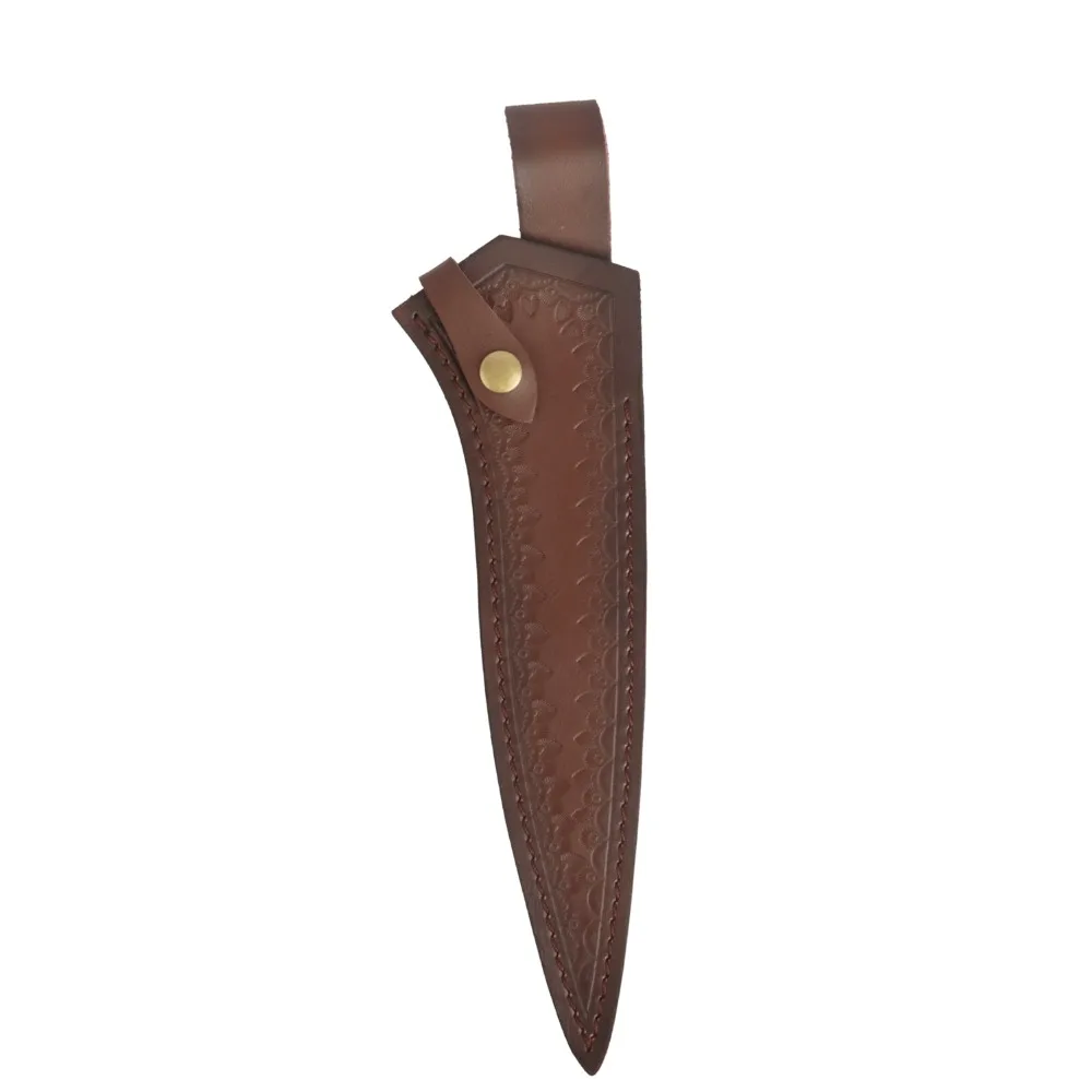 Tourbon охотничьи ножи Покрытие оболочки кожаные ножны для ножа с кнопкой ремень с застёжкой слот