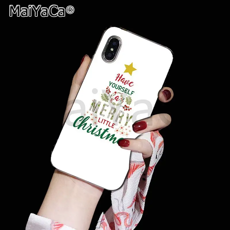 Чехол для телефона MaiYaCa с принтом счастливого Нового года и рождества для iphone 11 pro 8 7 66S Plus X 10 5S SE XR XS MAX