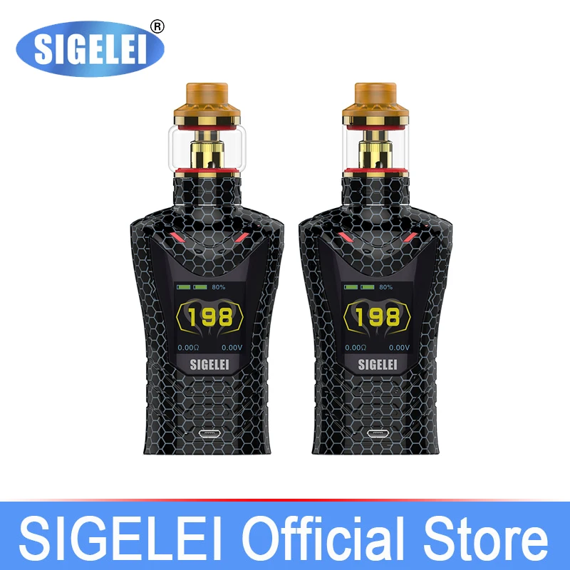 

Newest Sigelei sobra vape kit super power 200w MOD with Moonshot T120 tank electronic cigarette kit electronic