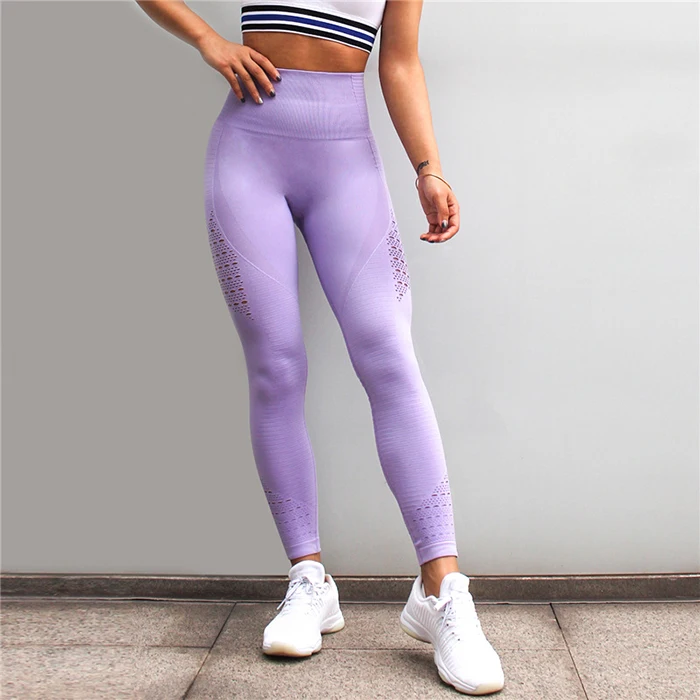 Женские леггинсы с высокой талией для фитнеса, легинсы для тренировки, спортивные штаны, супер эластичные сексуальные штаны, энергетические Бесшовные штаны