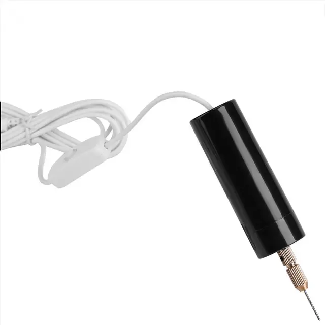 DC 5V Mini Small Electric Drills Handheld Micro USB Drill with 3pc Bits