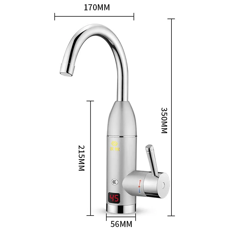 Электрический подогреваемый водонагреватель кран кухня мгновенный Электрический водонагреватель кухня сокровище холодная и горячая
