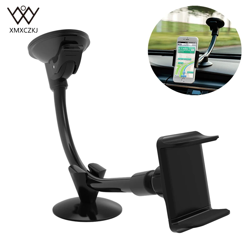 Xmxczkj Car Phone Mount Holder Clamps Long Arm Universal Windshield