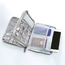 Высокое качество Оксфорд Дорожная сумка органайзер многофункциональные дорожные аксессуары большая емкость держатель для паспорта для Usb хранения данных Новинка