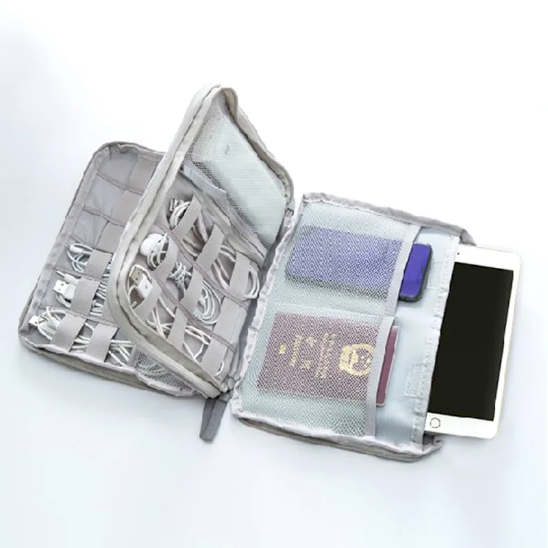 

High Quality Oxford Travel Bag Organizer Mutifunction Travel Accessories Large Capacity Passport Holder For Usb Data Storage New