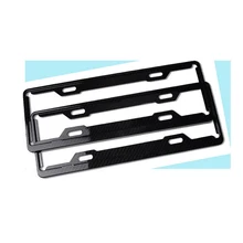 Одна пара китайский размер углеродное волокно номерной знак Монтажный держатель рамки на заказ Универсальный черный держатель крышки бирки