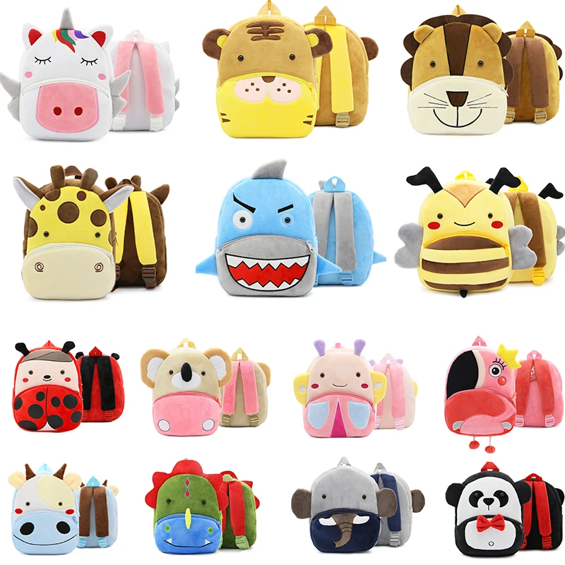 Kakoo mochila felpa con dibujos animados para morral escolar de felpa, de animales|Mochilas de felpa| - AliExpress