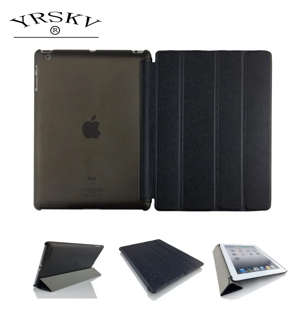 Чехол для iPad 2 iPad 3 iPad 4 YRSKV старший шелк Смарт чехол Ultra Slim дизайнер Tablet из искусственной кожи крышка Tablet Case