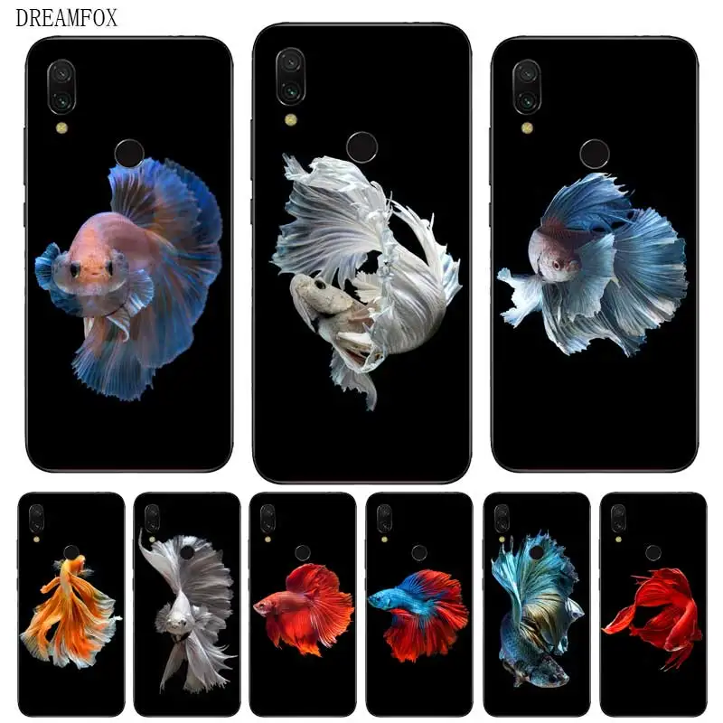 N270 Бетта рыбы Мягкие TPU силиконовый чехол для Xiaomi Redmi Note 3 4 4X5 5A 6 7 Pro Глобальный