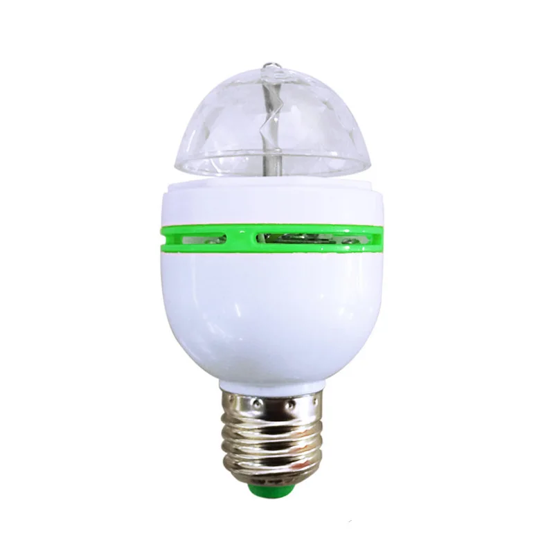 Led RGB البسيطة ضوء المرحلة E27 AC 85-265 فولت سحر الكريستال مصباح كروي ليد لحمامات السباحة 3 واط ضوء الليزر 220 فولت 110 فولت عيد الميلاد الرقص حزب فانوس ...