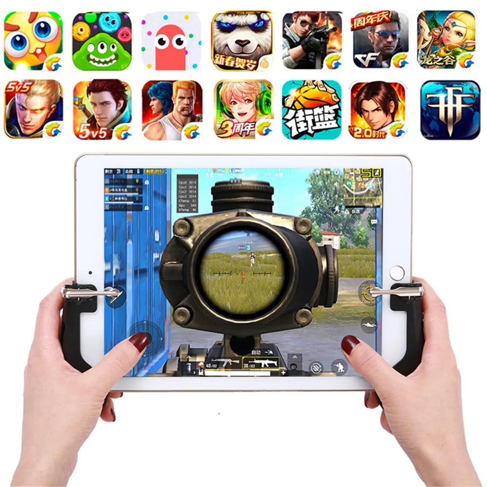  H2 Gamepad PUBG Mobile Trigger Shooter Controller Joystick for iPad Android IOS Game pads for ipad 