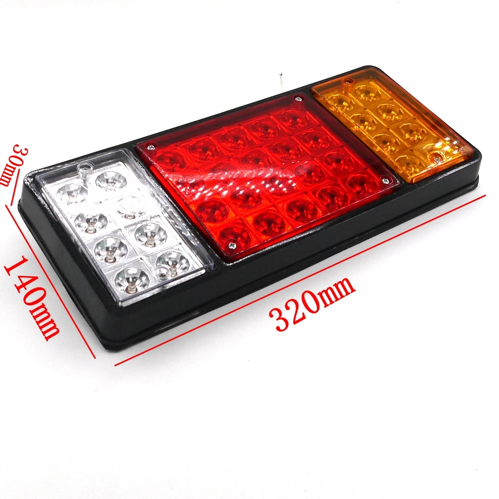 2pcs Rear 12V//24V Light for Truck 36 LED Lamp Tail Lights Boat Trailer Camper