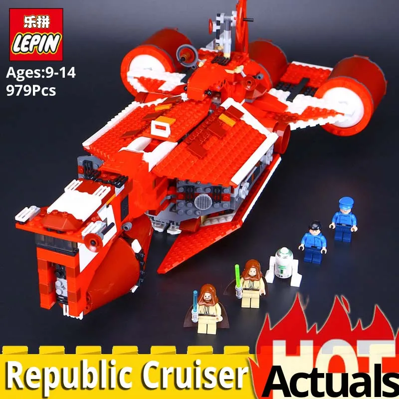 

Lepin Star wars 05070 The Republic Cruiser Set Educational Toys Building Blocks Bricks funny Gift 7665 military vehicle Model