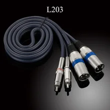 Аудиофильский аудио кабель 2 RCA штекер 2 XLR 3 штекер Женский пушечный усилитель смешивание аудиовидеокабель со штекерами двойной XLR к двойной RCA кабель