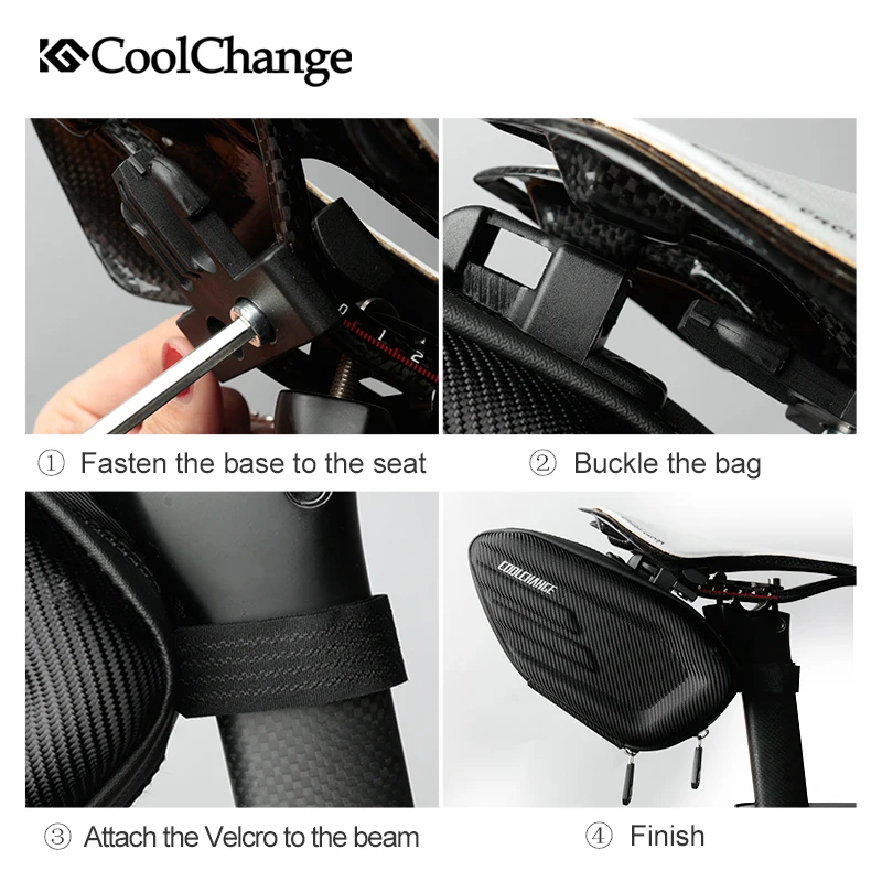 CoolChange велосипедная сумка водонепроницаемая задняя Сумка Противоударная для