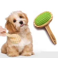 Pet Anti-Static Shampoo Grooming Multi-angle Cleaning Massage Comb Bamboo Soft Silicone Dog Cat Brush Pet Supplies Pet Anti-Static Shampoo Grooming Multi-angle Cleaning Massage Comb Bamboo Soft Silicone Dog Cat Brush Pet Supplies