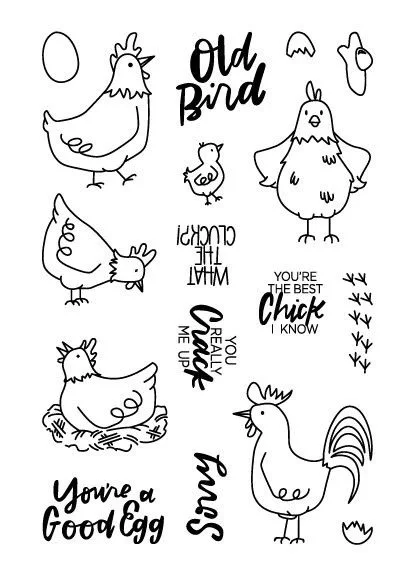 

Hen Transparent Clear Stamp for DIY scrapbooking/Card Making C602