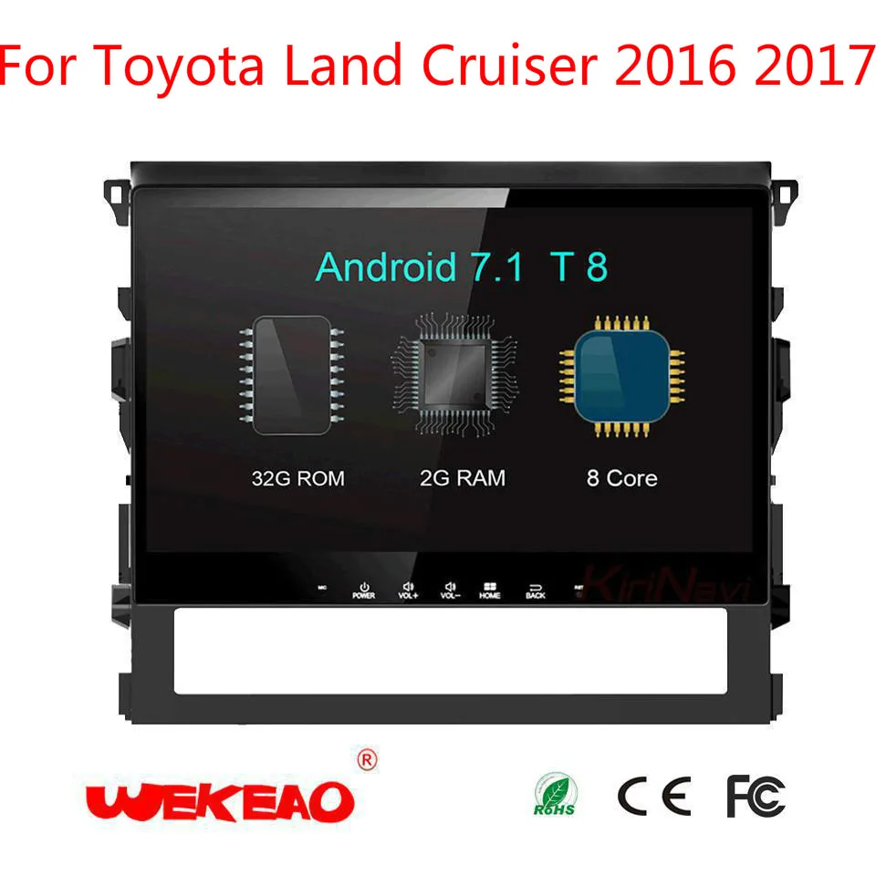 Wekeao 9 &quotCar gps навигации Системы плеер для Toyota Land Cruiser с Радио стерео аудио Play
