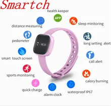 Smartch 2017 смарт-браслет V8 Сенсорный экран Приборы для измерения артериального давления smart bluetooth браслет шаг шагомер сердечного ритма Мониторы здоровья SM