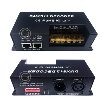 

3 Channel dmx decoder rgb led strip controller DMX 512 PWM dimmer driver 30A input DC12V-24V 3CH dmx decoder light control