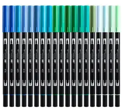 Tombow Dual Brush Pen Set - 108 Colors for Calligraphy and Watercolor Art (725)