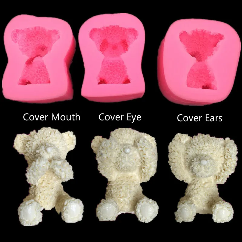 Новый продукт милый чехол с маленьким медведем для глаз крышка рта форма ушей