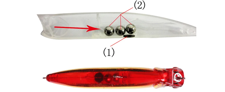 Trulinoya 1 шт. DW17 Поппер рыболовная приманка 9 см 10 г Topwater искусственная приманка с магнитным материалом внутри тела