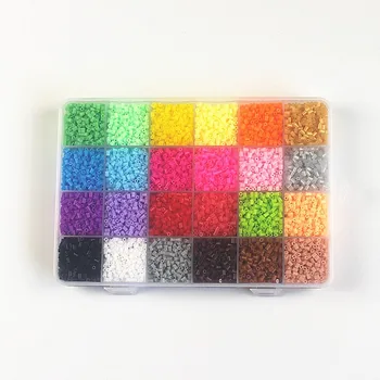 

13000Pcs DIY Creative Puzzles Tangram Jigsaw Board 24 Color Beads 2.6MM Beads Educational Baby Kid Toys Gifts