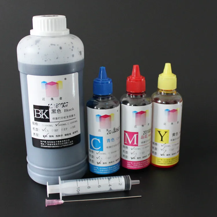 800ML 4 Bottle Specialized DYE Refill Ink kit for HP678 802 803 901 702