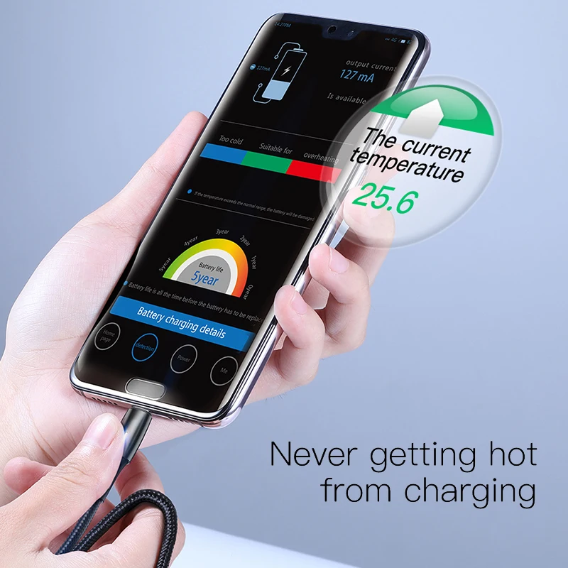 Online BASEUS Pengisian Cepat USB Tipe C Kabel 5A untuk Huawei Lite Pro USB Pengisian Kabel untuk Huawei P20