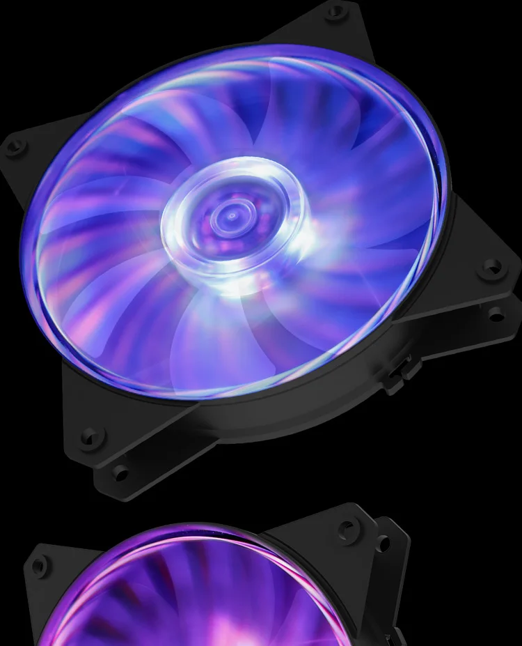 Cooler Master MF120 12 см RGB чехол для компьютера PC охлаждающий вентилятор для процессора кулер радиатор водяного охлаждения 120 мм ШИМ тихий вентилятор для ПК