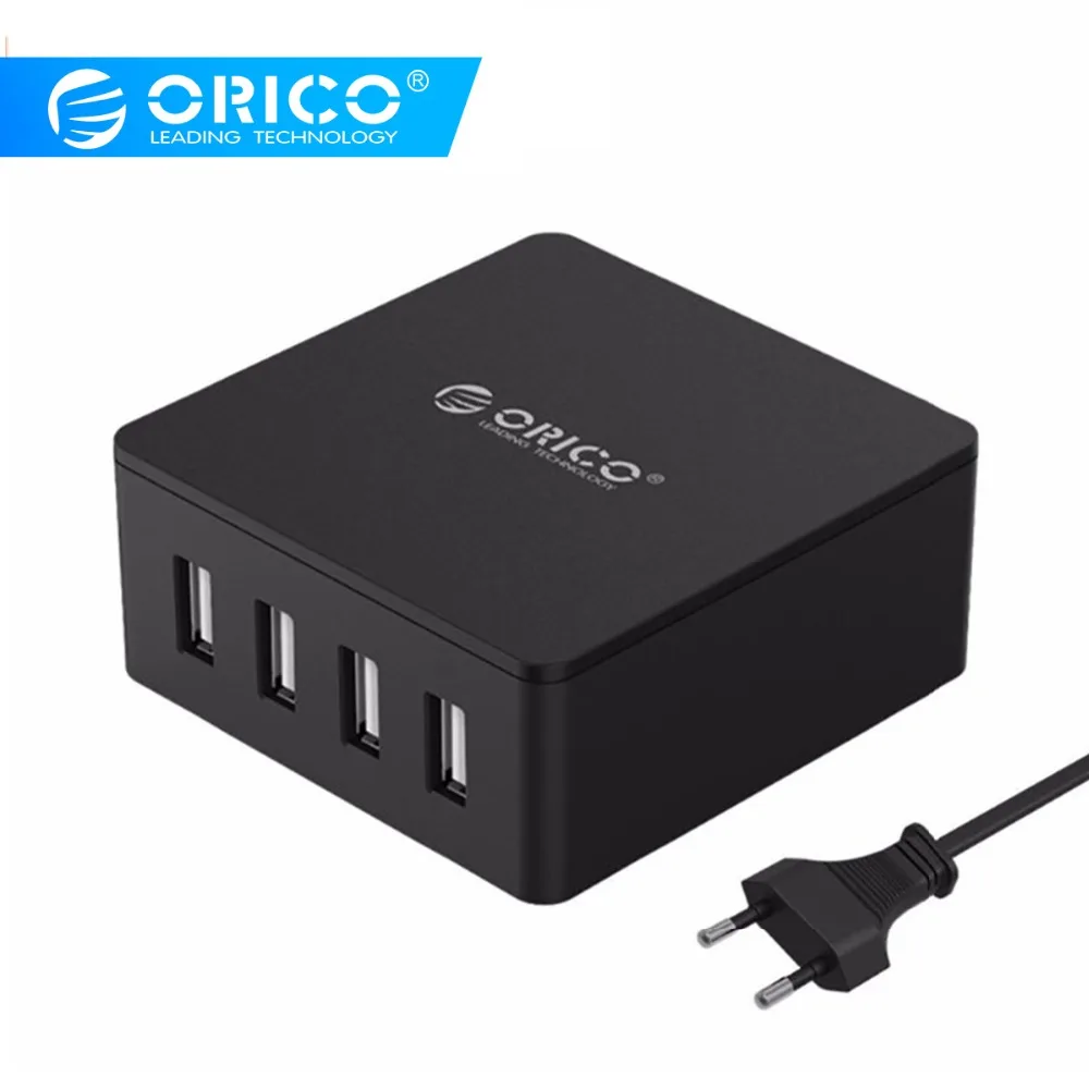 ORICO 4 Port USB Charger Smart Mobile Phone Desktop Fast Wall For Huawei IPhone Samsung Xiaomi EU US UK Plug | Мобильные телефоны и