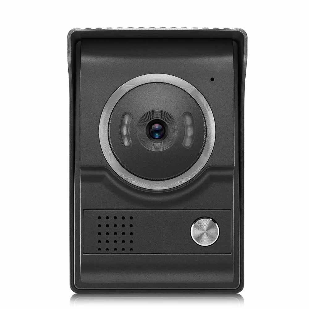 7 дюймов монитор видеодомофон двери звонок Система видео домофон системы для дома вилла 1-IR камера 2-ЖК-дисплей экран