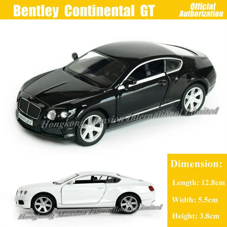 

1:36 Scale Diecast Alloy Metal Car Model For Bentley Continental GT V8 Collection Model Pull Back Toys Car -Black/White/Red/Blue