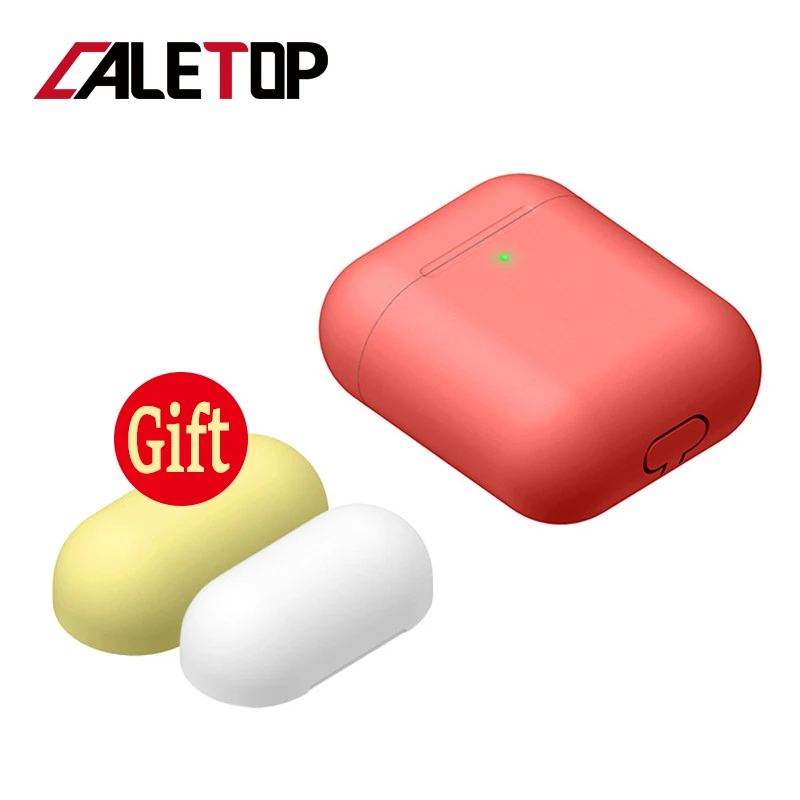 

CALETOP Silicone Cover for Airpods Case Soft Shockproof Holder For Apple Airpod Accessories Candy Color Earphone Accessories New
