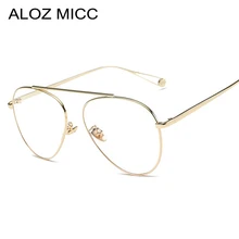 ALOZ MICC, модные очки пилота, оправа для женщин, классические мужские очки пилота, прозрачные линзы, оптические очки UV400 Q224