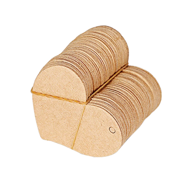 Упаковочная этикетка 200 шт крафт бумага висячие бирки DIY любовь этикетки