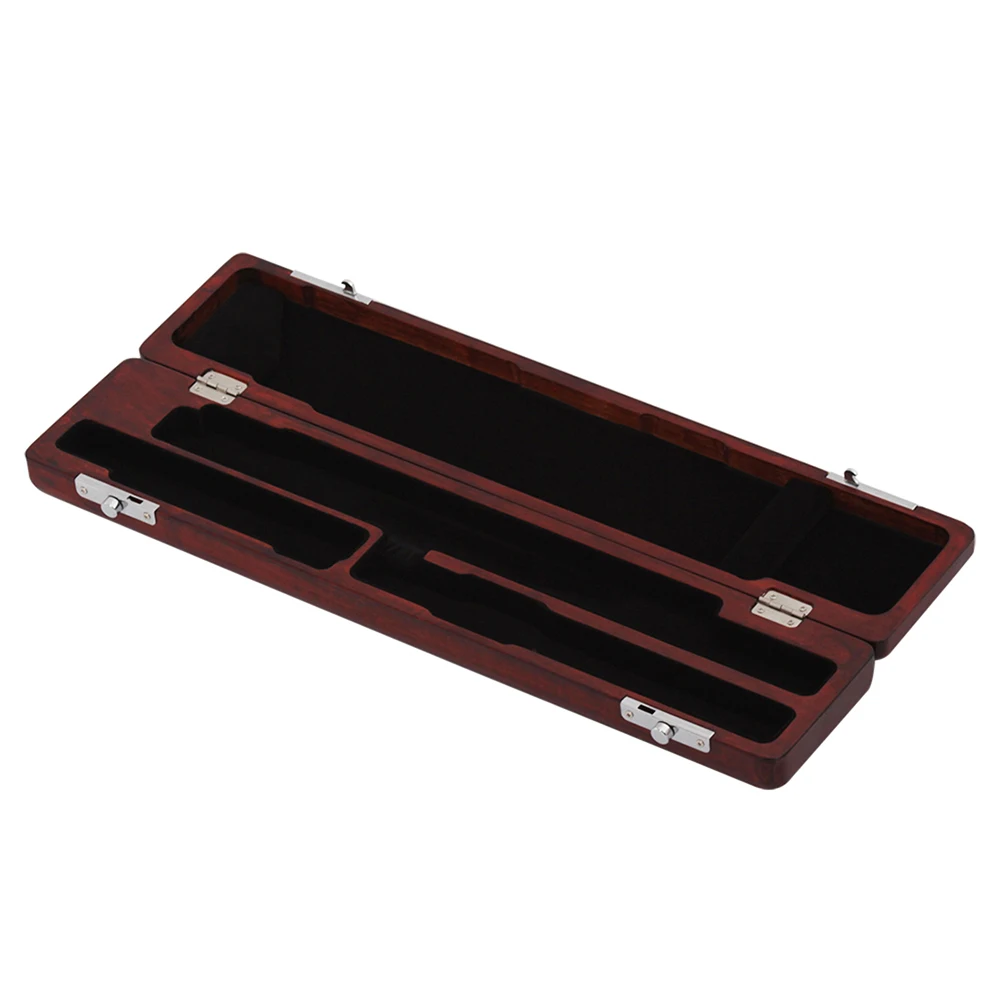 Wooden Flute Case Box Holder Maple Solid Wood for 17 Hole Flutes Wooden