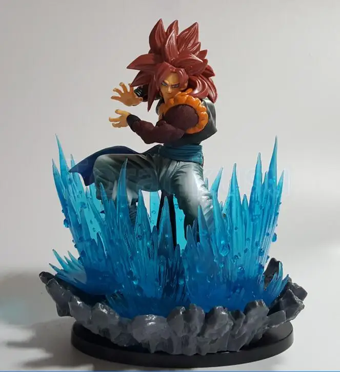 Dragon Ball Z фигурку Сон Гоку Супер Saiyan 4 Мощность эффект рок База DIY светодиодный свет комплект DBZ gogeta гоку Вегета модель diy189 - Цвет: no led