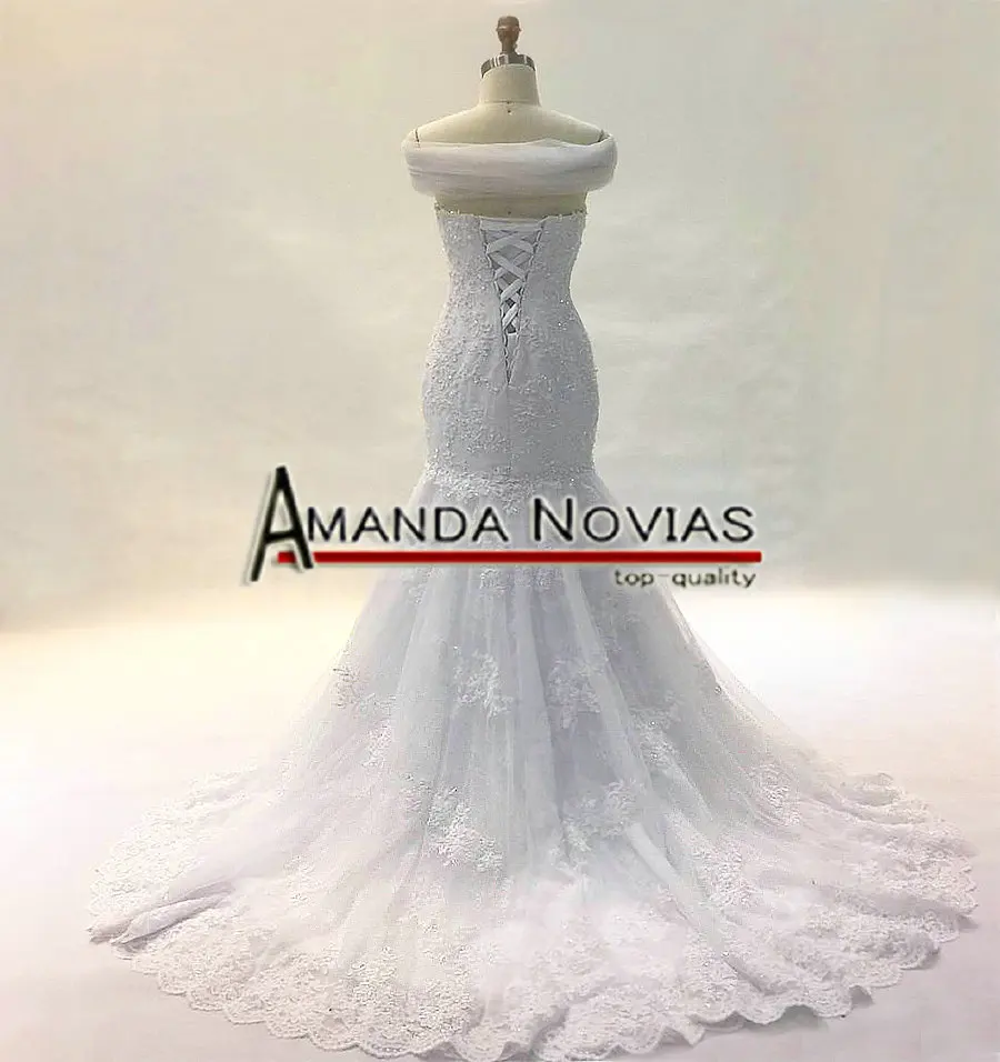 vestido de noiva Новое модное кружевное платье Русалка Аманда новиас настоящее свадебное платье