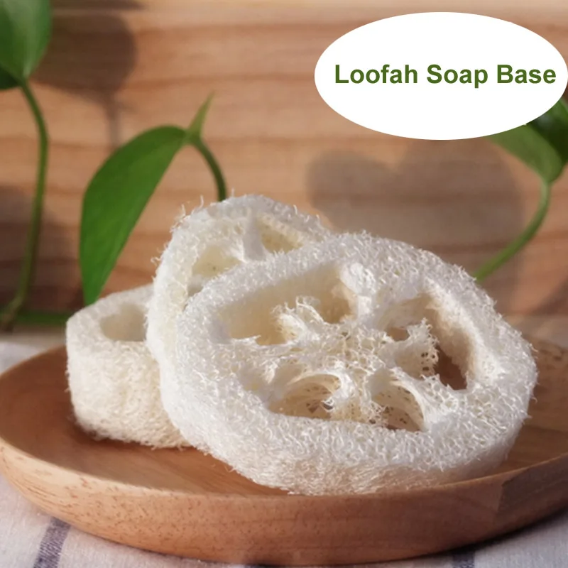 100 шт./лот 2 см толщиной 6-8 см Широкий натуральный Luffa Loofa ломтик DIY для мыла ручной работы инструменты очиститель Губка скруббер мыло